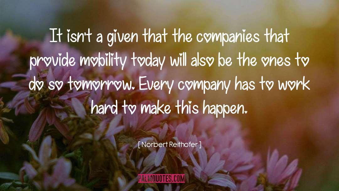 Mobility quotes by Norbert Reithofer