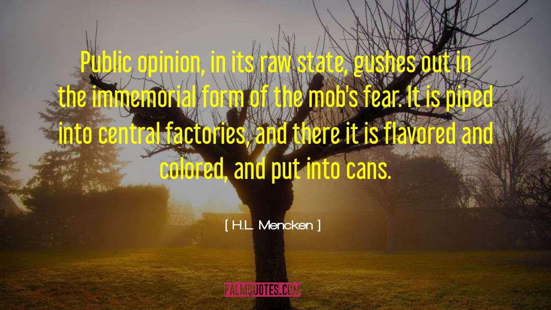 Mobs quotes by H.L. Mencken