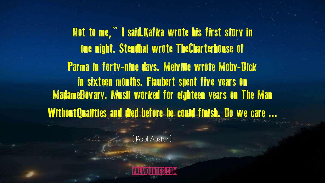 Moby quotes by Paul Auster