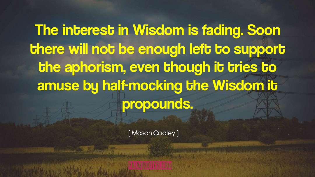 Mocking quotes by Mason Cooley