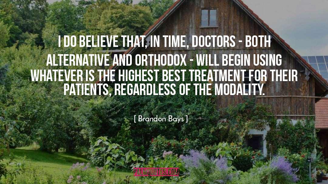 Modality quotes by Brandon Bays