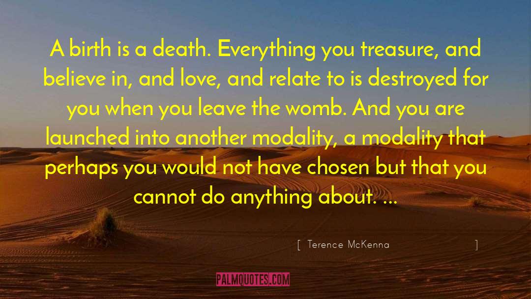 Modality quotes by Terence McKenna