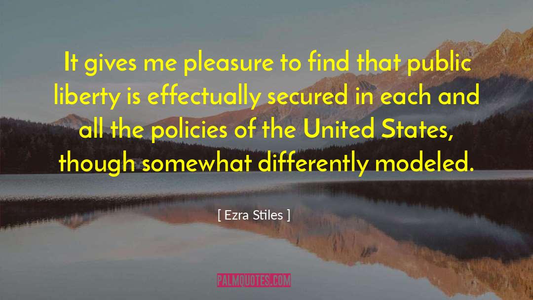Modeled quotes by Ezra Stiles