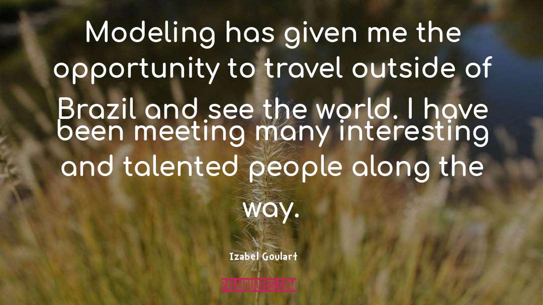 Modeling quotes by Izabel Goulart