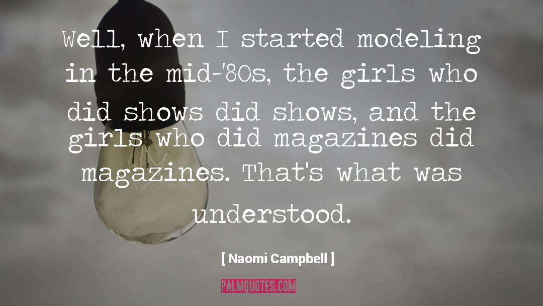 Modeling quotes by Naomi Campbell