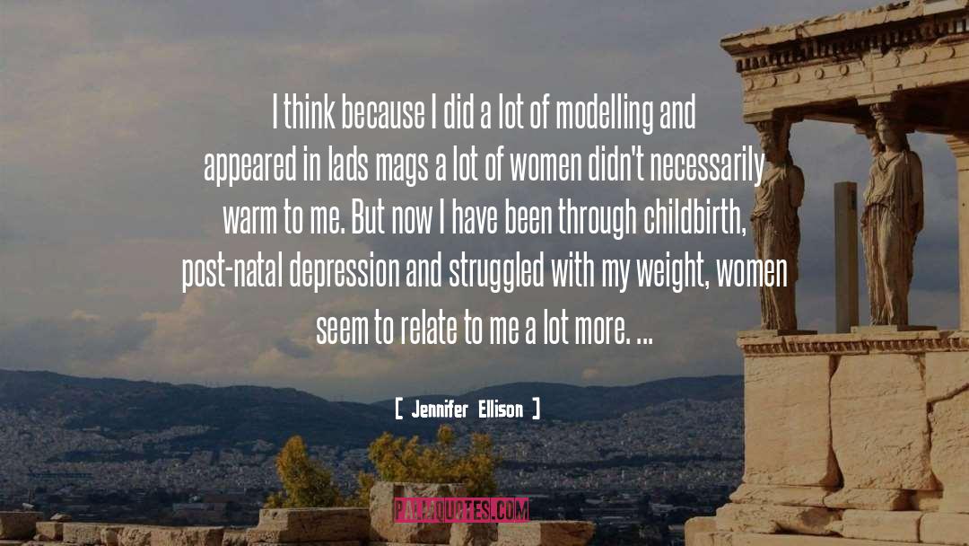 Modelling quotes by Jennifer Ellison