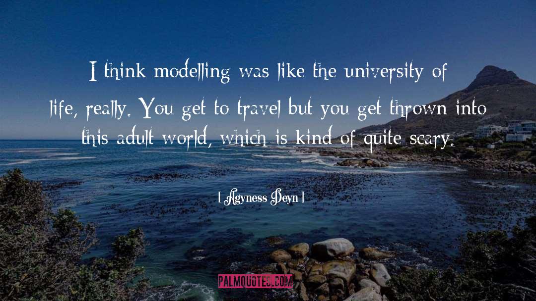 Modelling quotes by Agyness Deyn