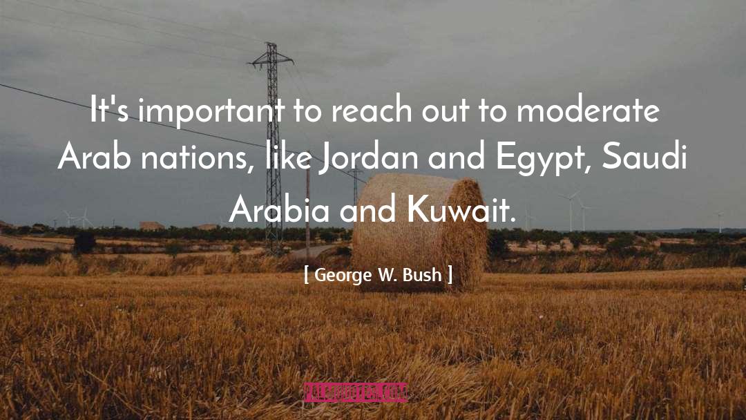 Moderates quotes by George W. Bush
