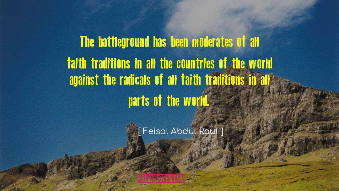 Moderates quotes by Feisal Abdul Rauf