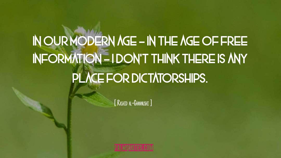 Modern Age quotes by Rashid Al-Ghannushi