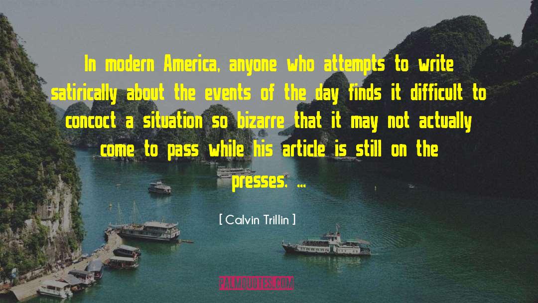 Modern America quotes by Calvin Trillin