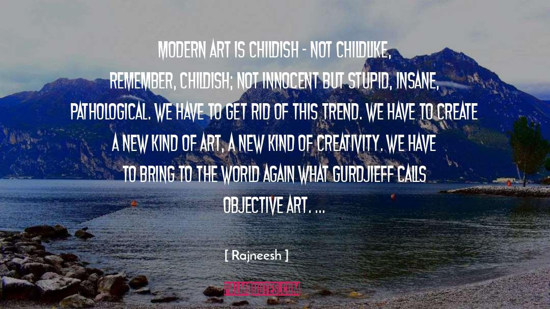 Modern Art quotes by Rajneesh