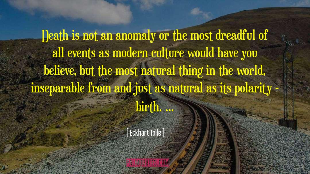 Modern Culture quotes by Eckhart Tolle