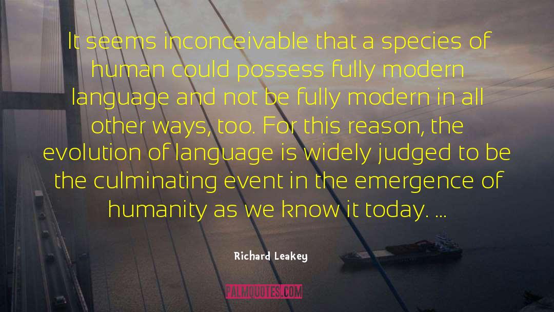 Modern Languages quotes by Richard Leakey