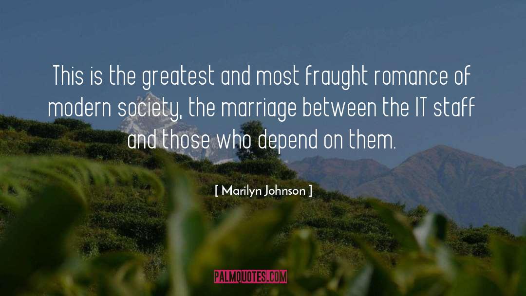 Modern Novel quotes by Marilyn Johnson