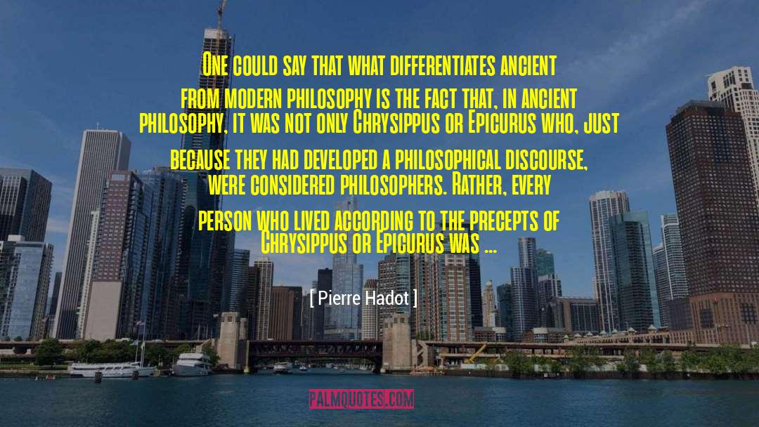 Modern Philosophy quotes by Pierre Hadot