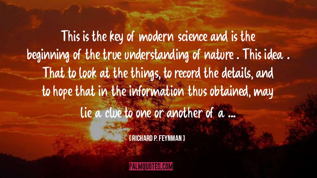 Modern Science quotes by Richard P. Feynman