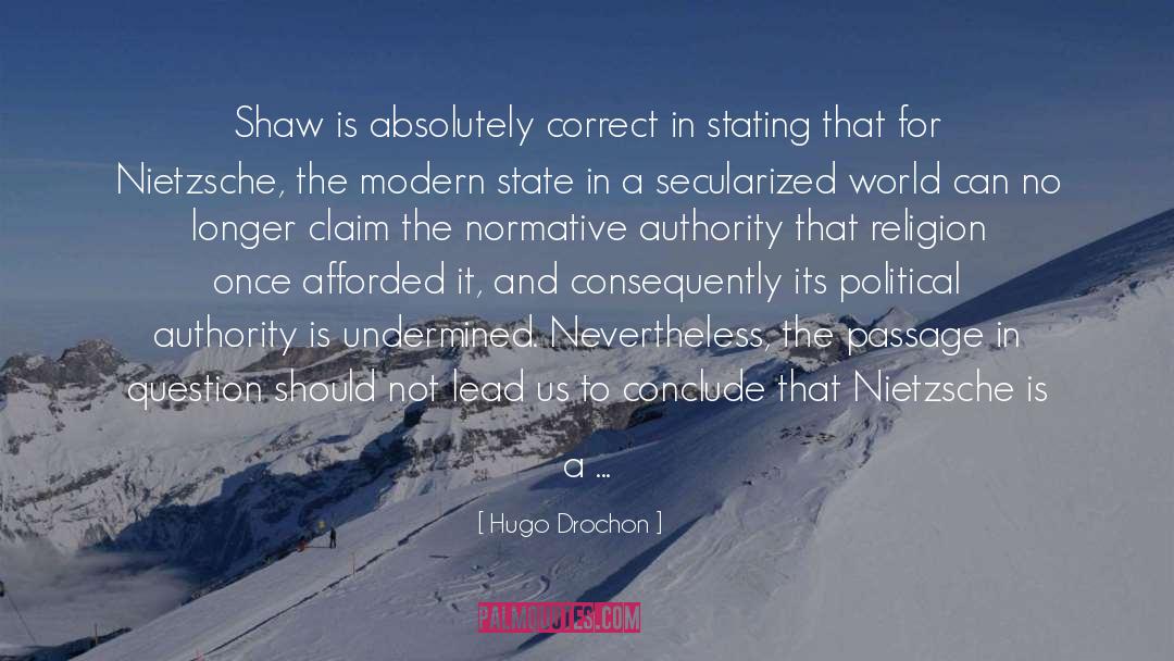 Modern State quotes by Hugo Drochon