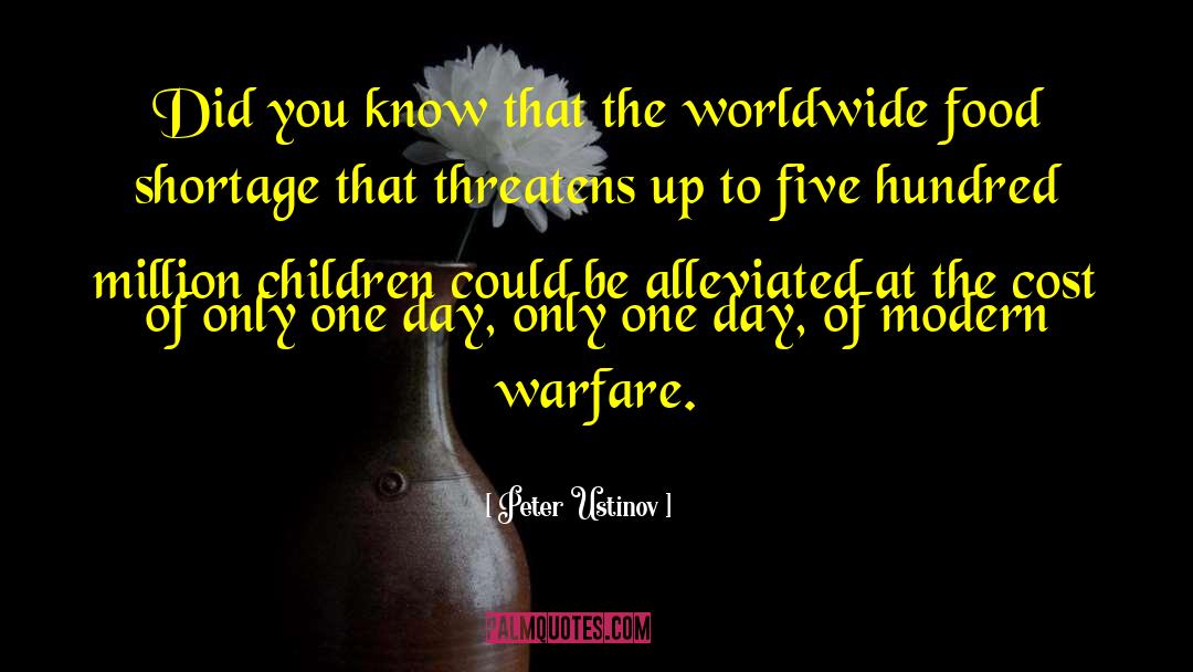 Modern War quotes by Peter Ustinov