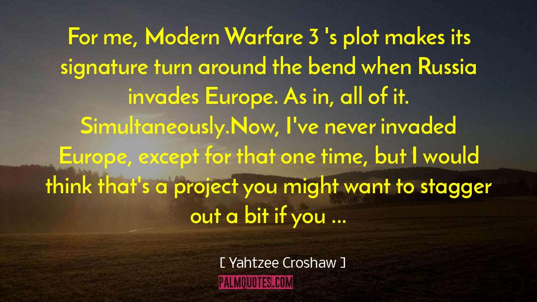 Modern Warfare quotes by Yahtzee Croshaw