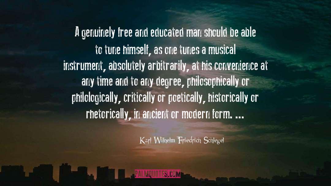 Modern Western quotes by Karl Wilhelm Friedrich Schlegel