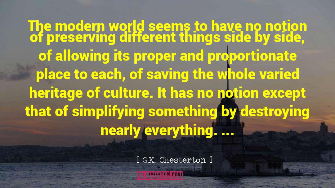 Modern World quotes by G.K. Chesterton