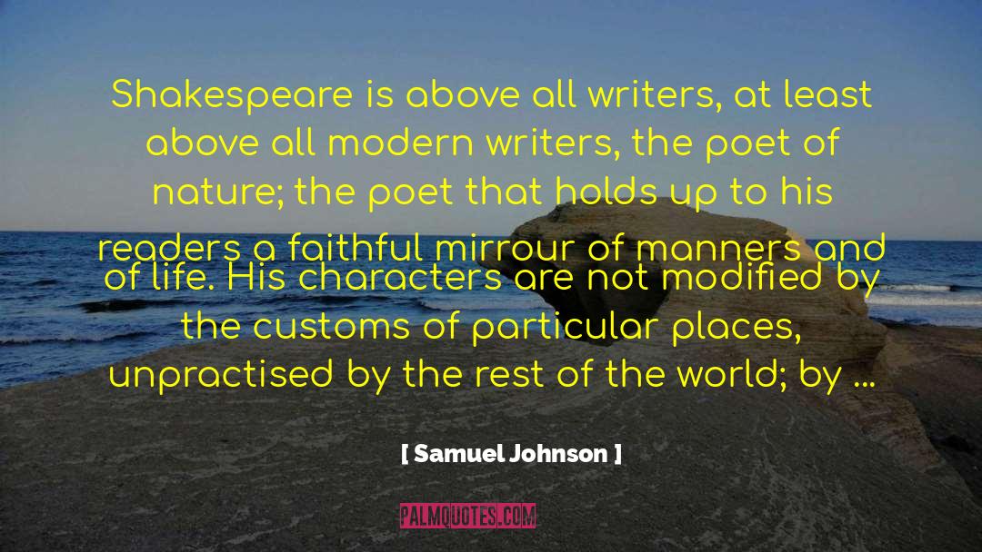 Modern Writers quotes by Samuel Johnson