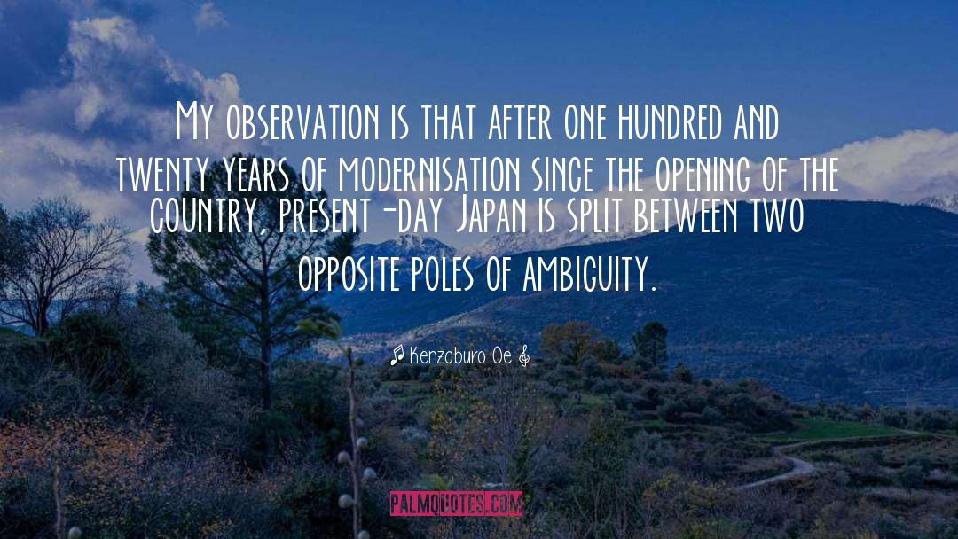 Modernisation quotes by Kenzaburo Oe