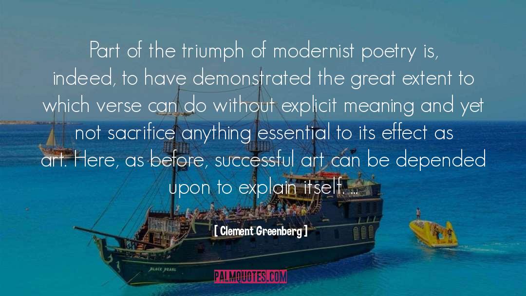 Modernist quotes by Clement Greenberg