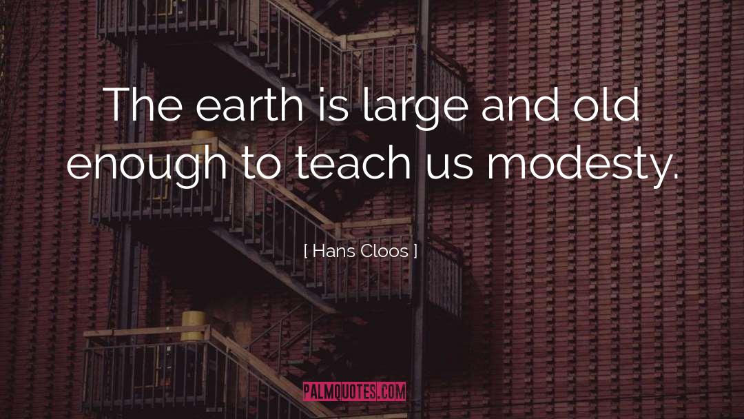 Modesty And Humbleness quotes by Hans Cloos