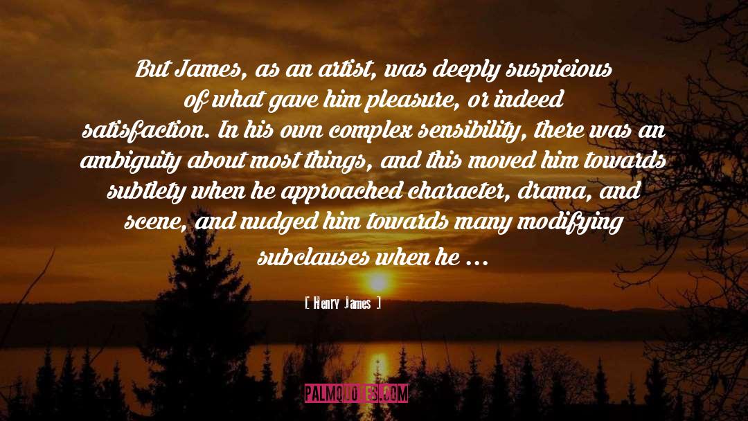 Modifying quotes by Henry James