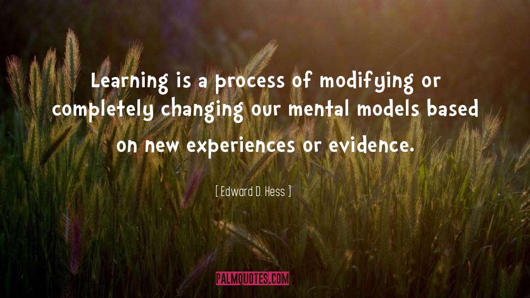Modifying quotes by Edward D. Hess