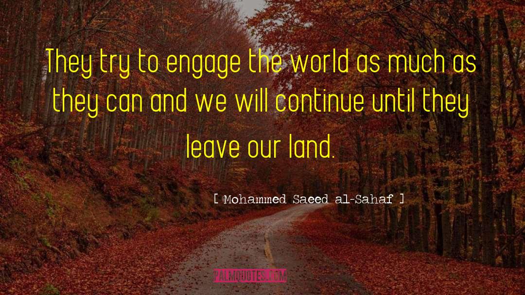 Mohammed quotes by Mohammed Saeed Al-Sahaf