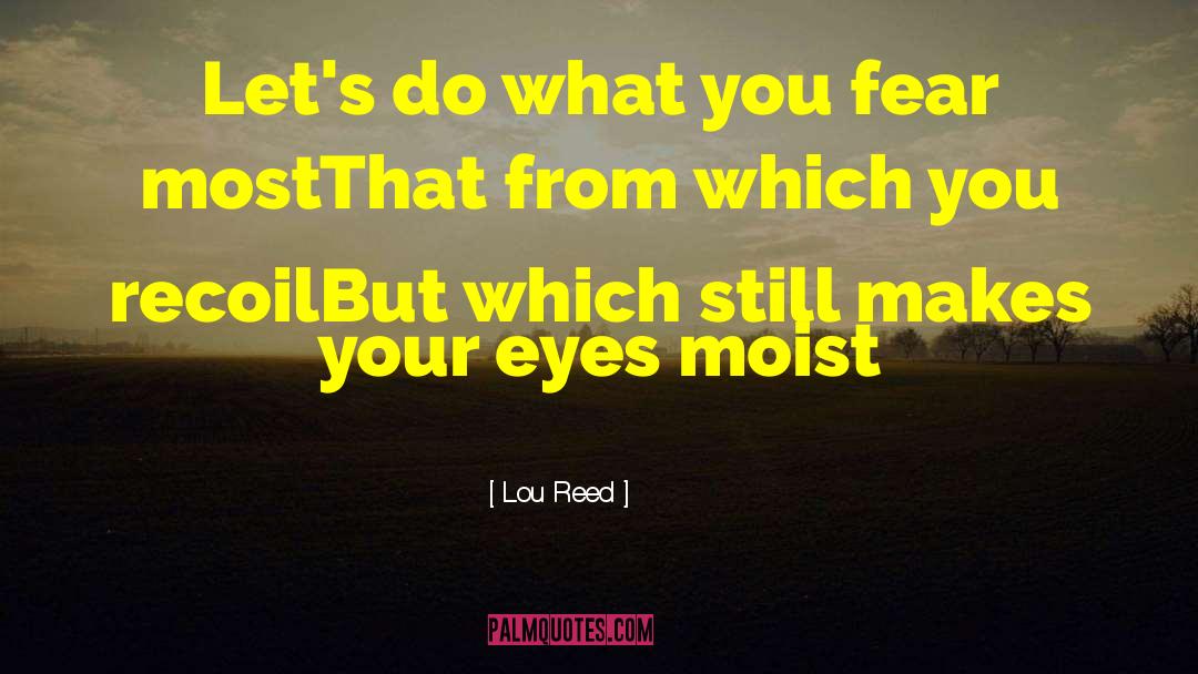 Moist quotes by Lou Reed