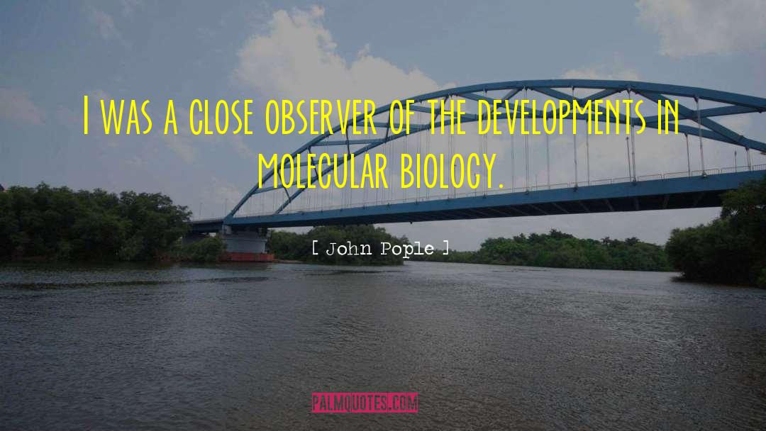 Molecular Biology quotes by John Pople