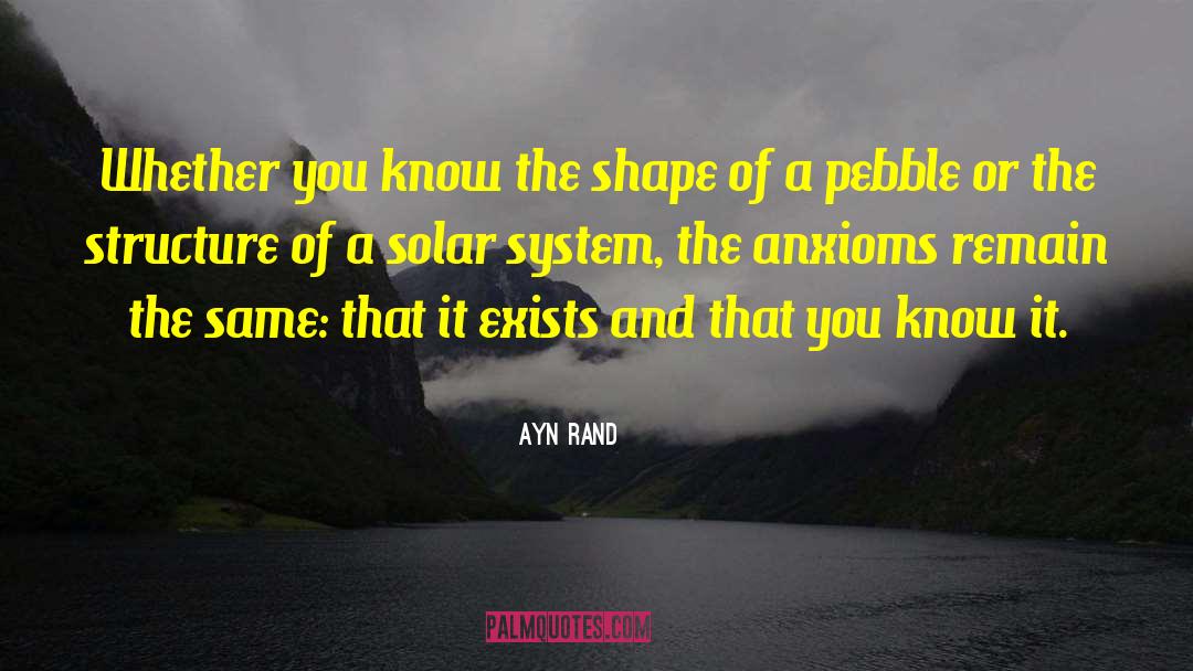 Molecular Structure quotes by Ayn Rand