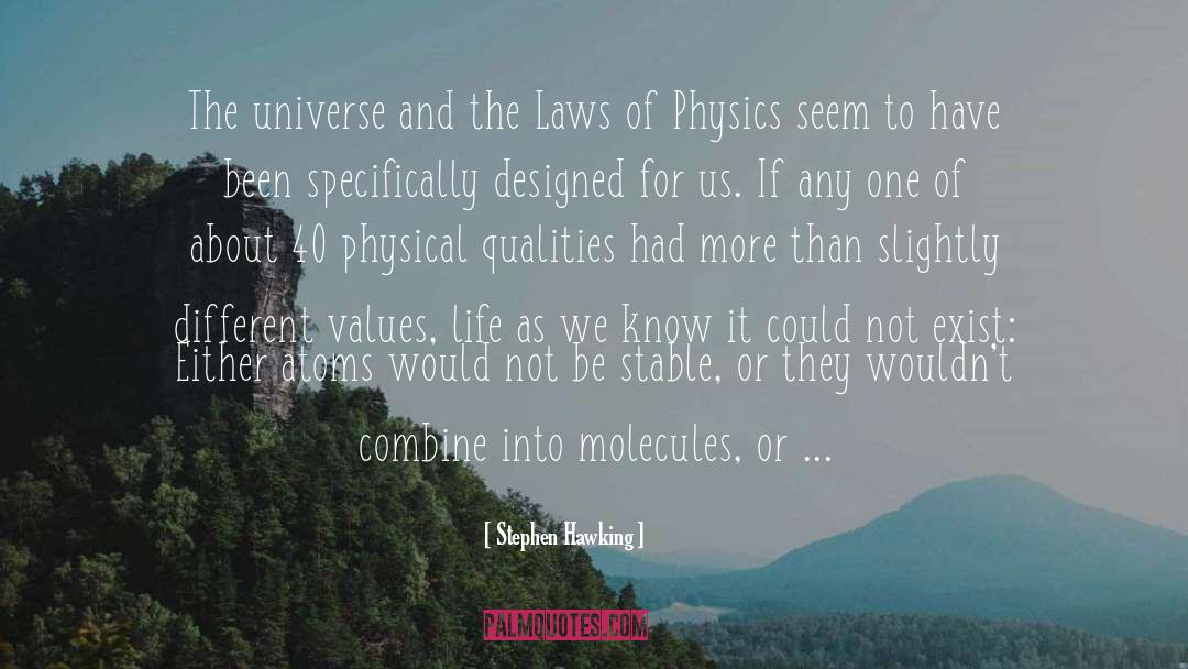 Molecules quotes by Stephen Hawking