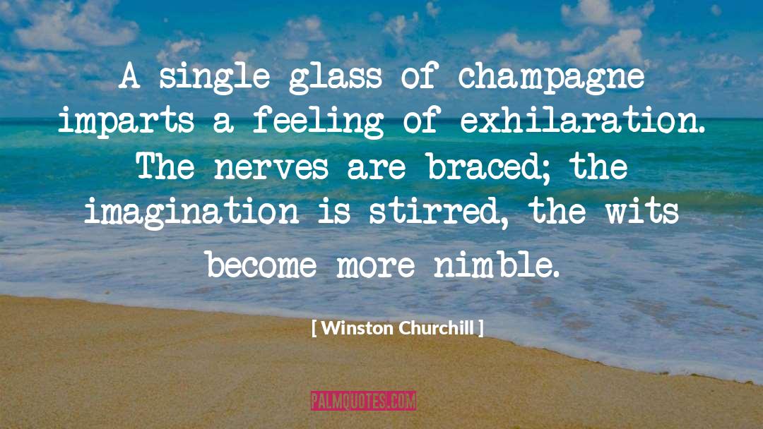 Mollette Champagne quotes by Winston Churchill