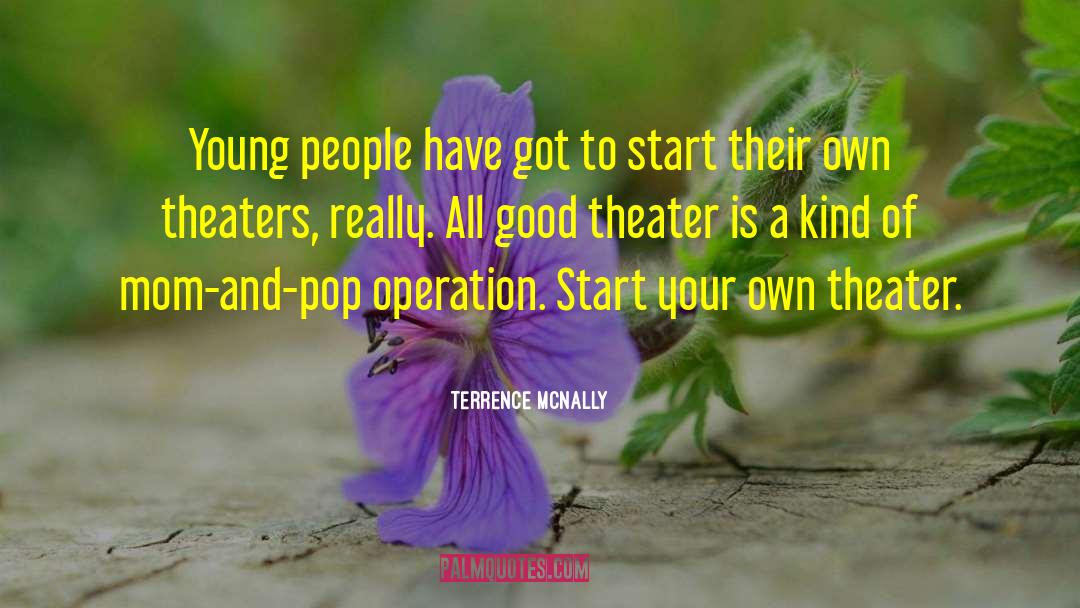 Mom And Pop Business quotes by Terrence McNally