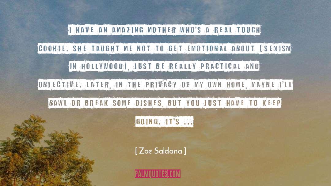 Mom Emotional quotes by Zoe Saldana