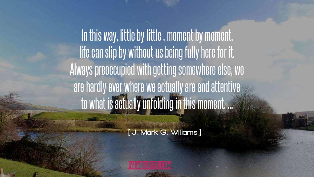 Moment By Moment quotes by J. Mark G. Williams