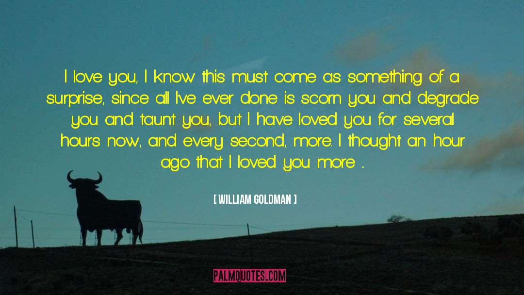 Moment I Knew I Loved You quotes by William Goldman