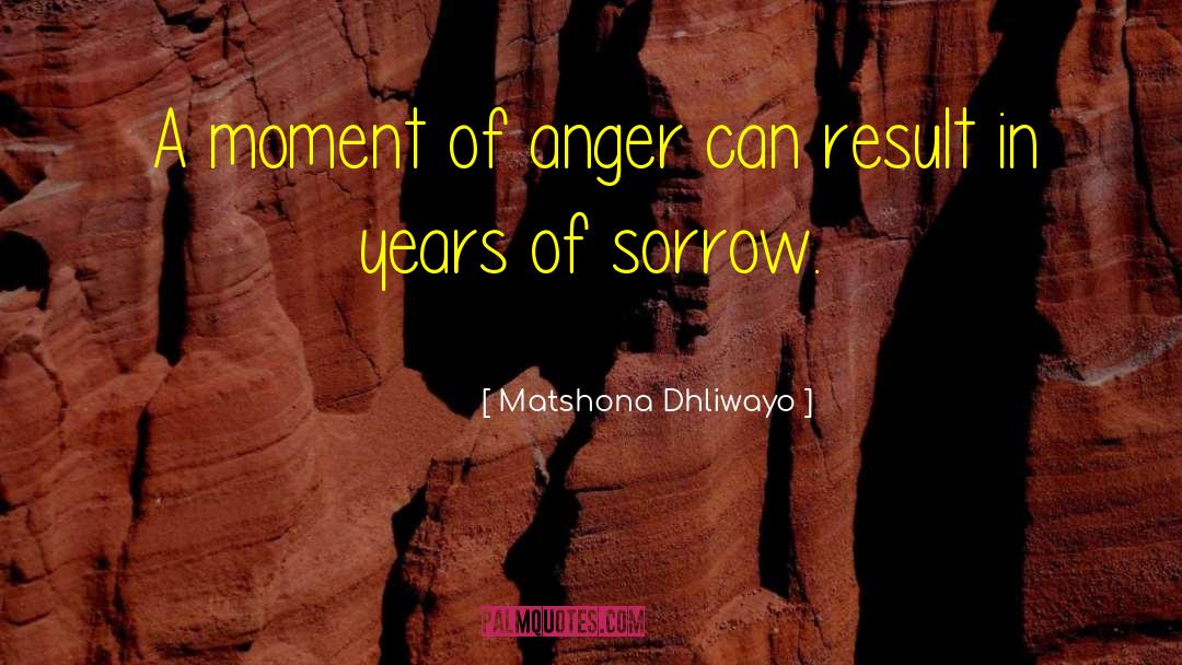 Moment Of Anger quotes by Matshona Dhliwayo