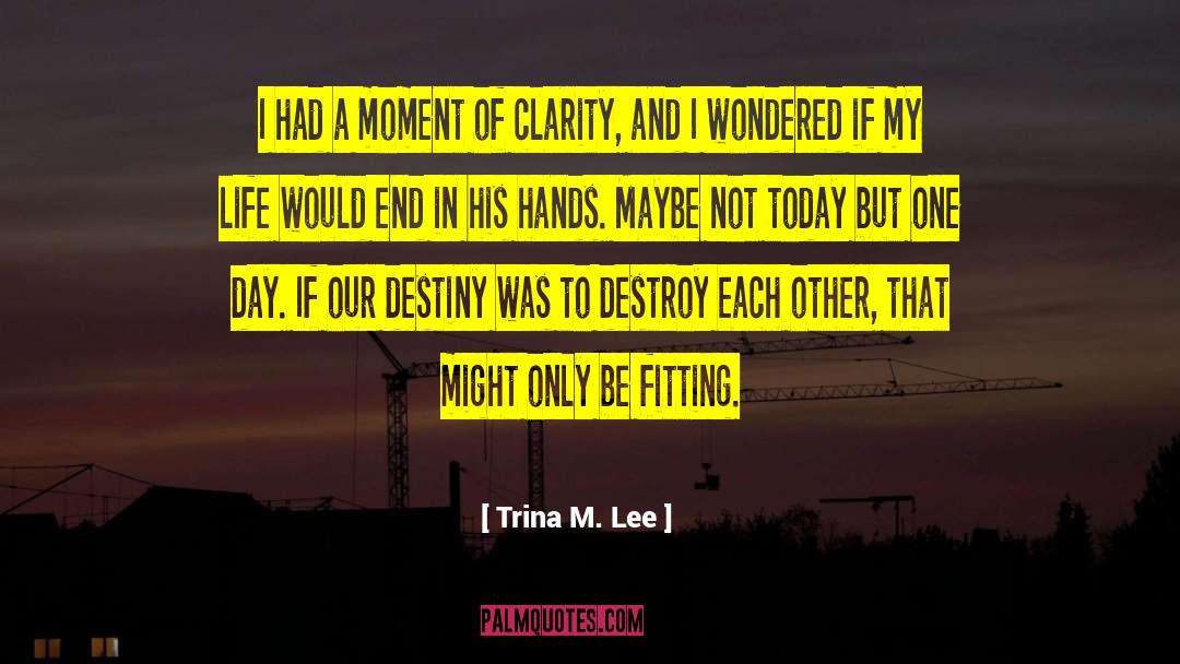 Moment Of Clarity quotes by Trina M. Lee