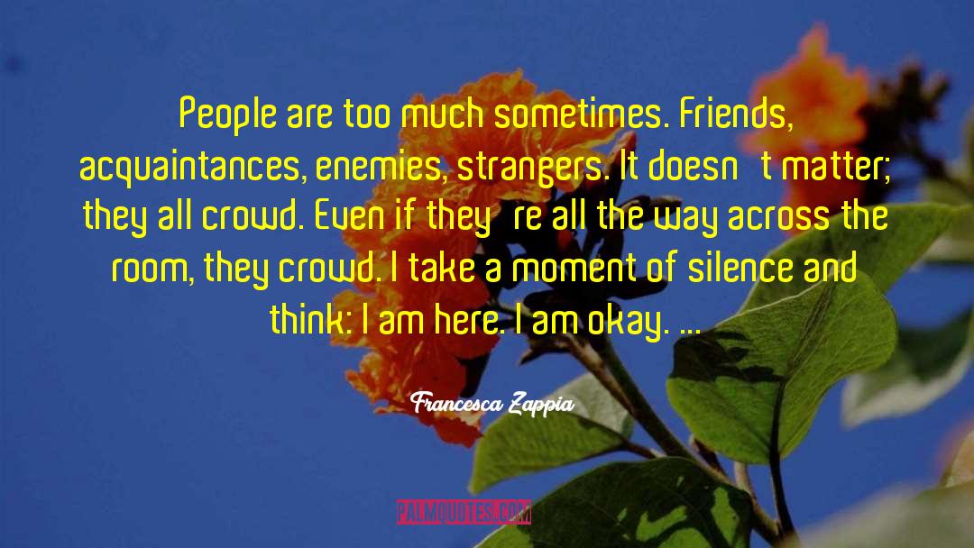 Moment Of Silence quotes by Francesca Zappia