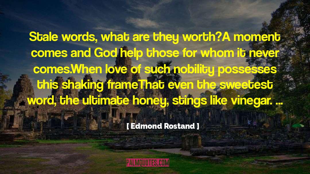 Moment Of Silence quotes by Edmond Rostand