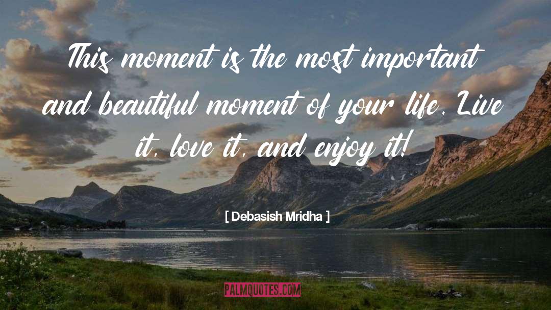 Moment Of Your Life quotes by Debasish Mridha
