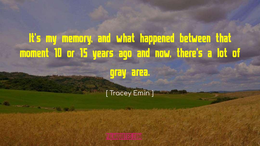 Moments Memories quotes by Tracey Emin