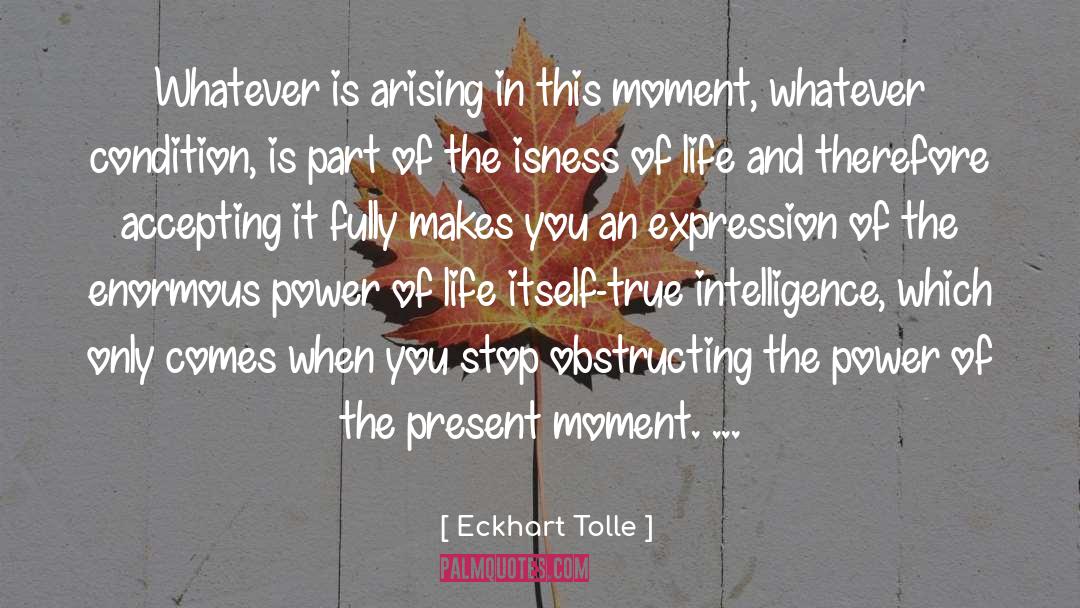 Moments Of Clarity quotes by Eckhart Tolle