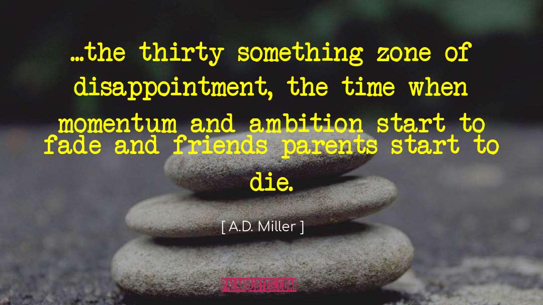 Momentum quotes by A.D. Miller